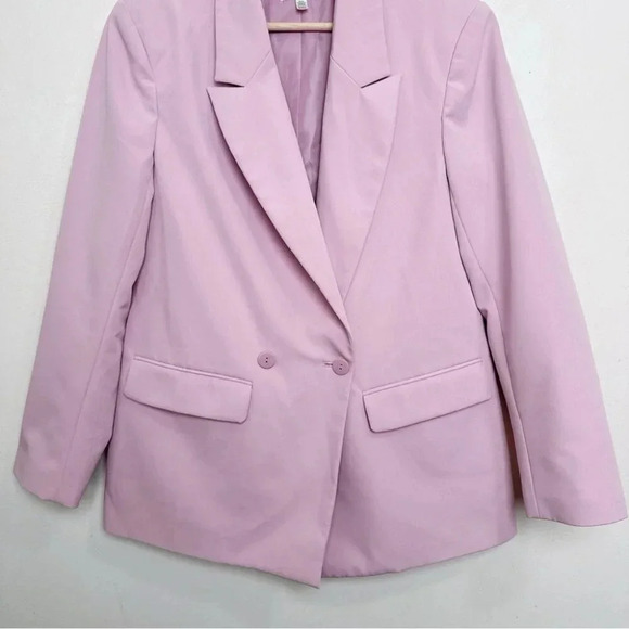 Rd  Style Womens Xsmall Oversized Lilac Double Breasted Blazer - Picture 5 of 15